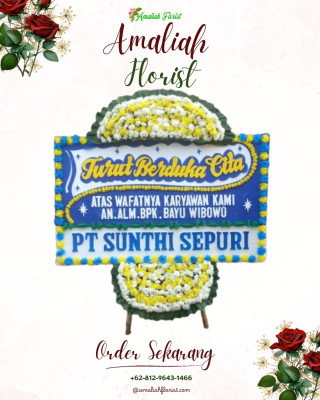 Papan Bunga Duka di Mihing Raya