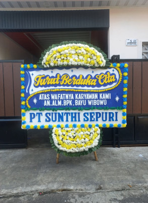Papan Bunga Duka di Mihing Raya
